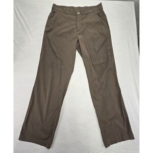 ExOfficio Mens Size 34x32 Brown Chinos Travel Pants Lightweight Quick Dry